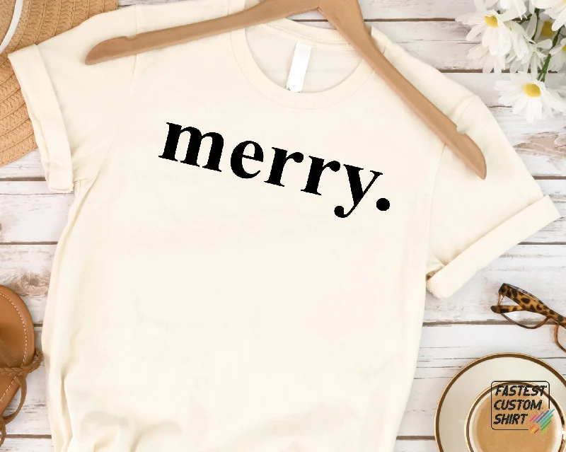 Christmas T-Shirt, Merry Christmas Shirt, Typewriter Font Christmas Tee, Family Christmas Gift, Toddler and Onesie, Christmas Gift, E0282