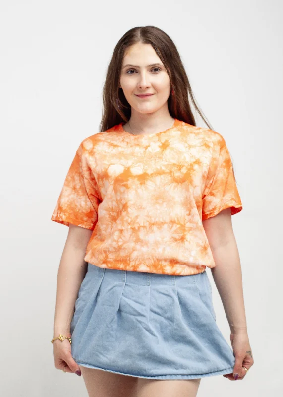 Orange Crystal Wash T-Shirt