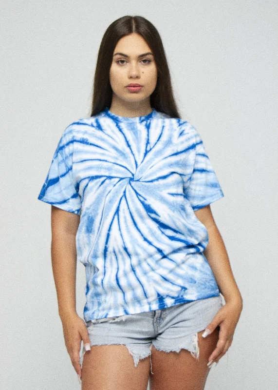 Blue Spiral Tie Dye T-Shirt