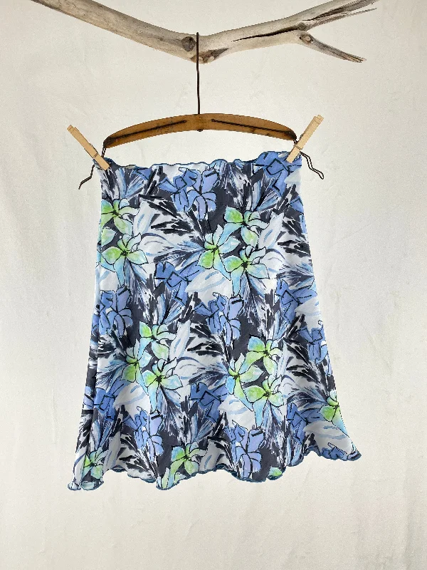 Phuket Beach Floral Switchstacks Reversible Bias Skirt