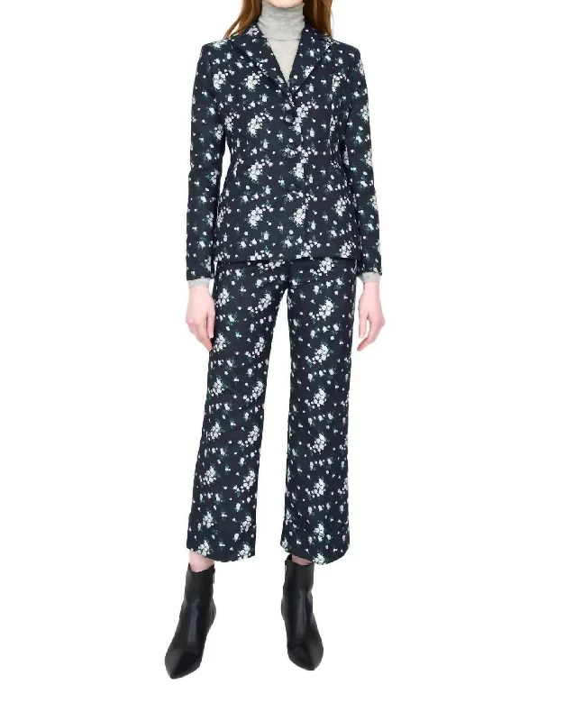 Mallory Pant In Floral Jacquard