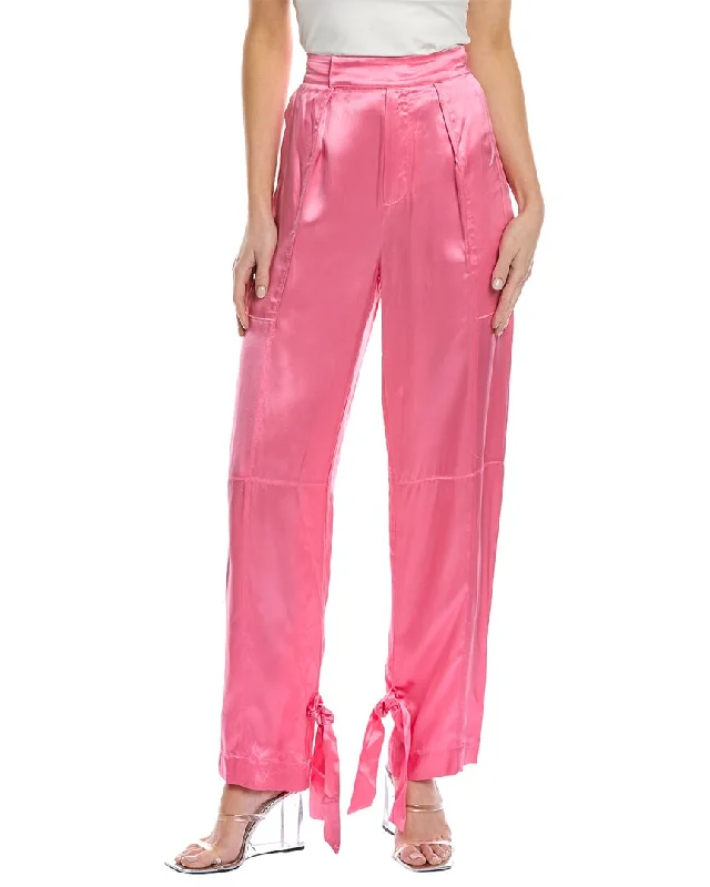 Nicholas Erato High-Waist Silk Pant