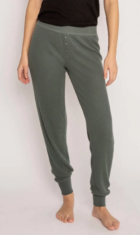 Women's Pant Slounge Town In Sage Leaf