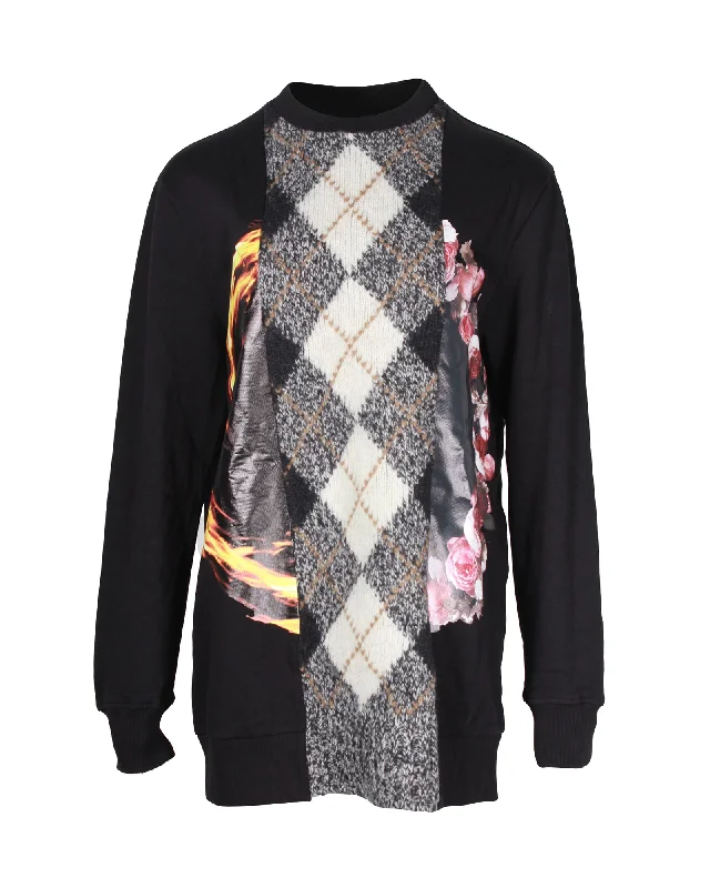 Givenchy Printed Sweater in Black Cotton