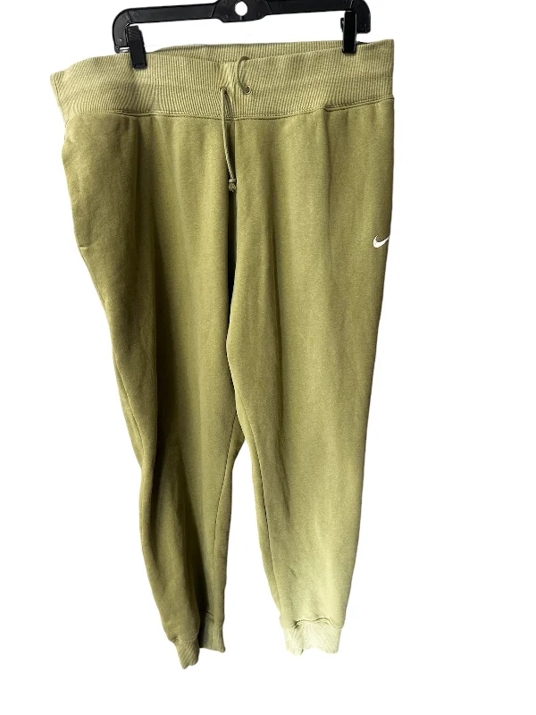 Pants Joggers By Nike Apparel In Green, Size: 1x