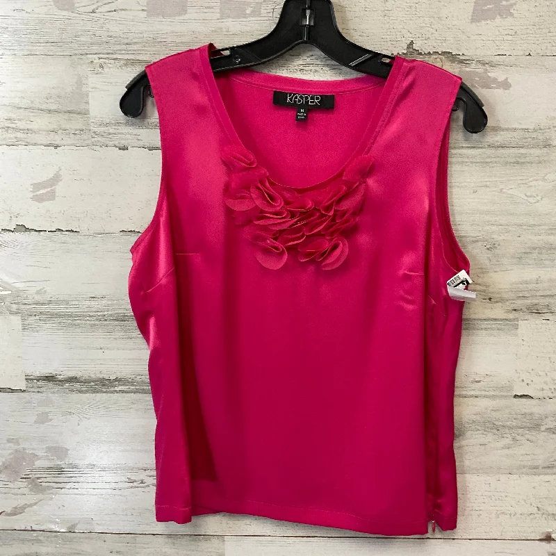 Top Sleeveless By Kasper In Pink, Size: M