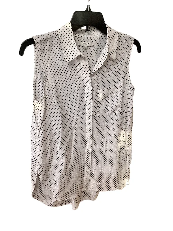 Top Sleeveless By Madewell In Black & White, Size: Xs