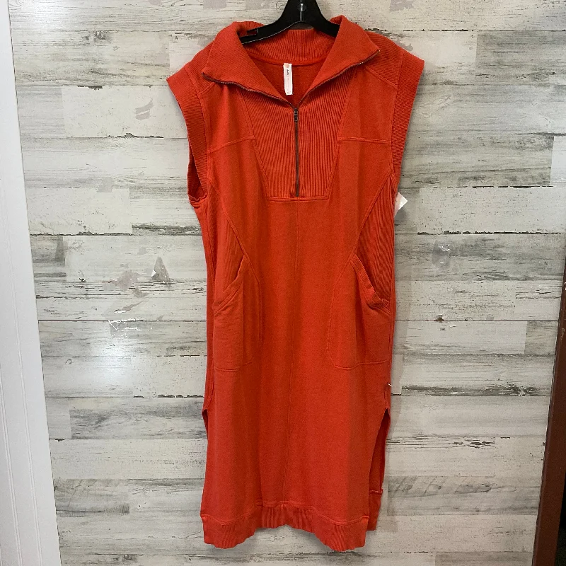 Dress Casual Short By Daily Practice By Anthropologie In Orange, Size: L