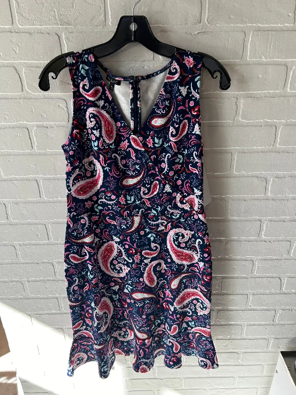 Dress Casual Short By Talbots In Blue & Pink, Size: Mp