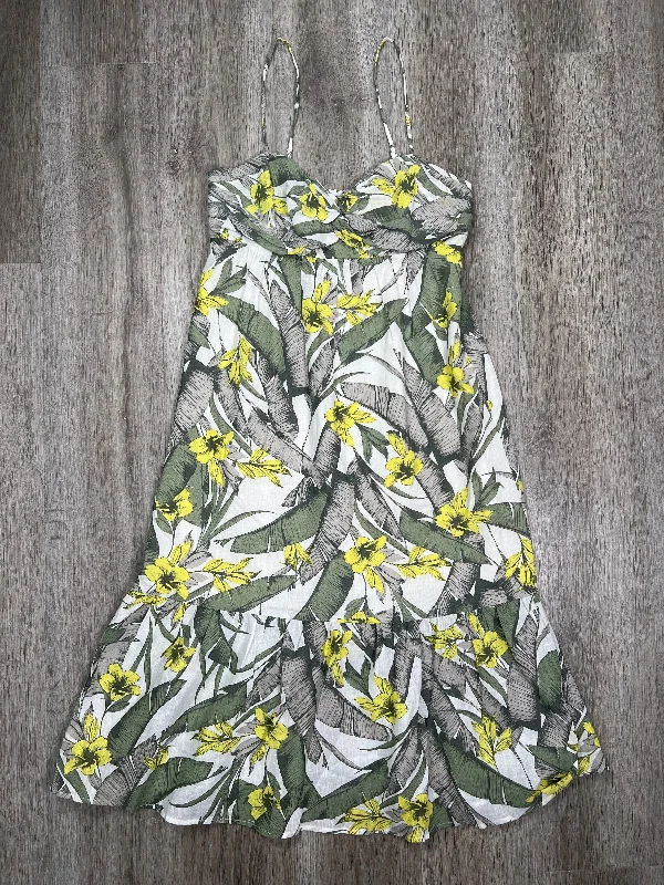 Floral Print Dress Casual Midi Banana Republic, Size S