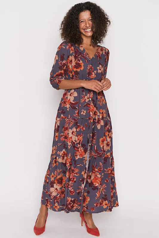 Adeline Wall Flower Maxi Dress