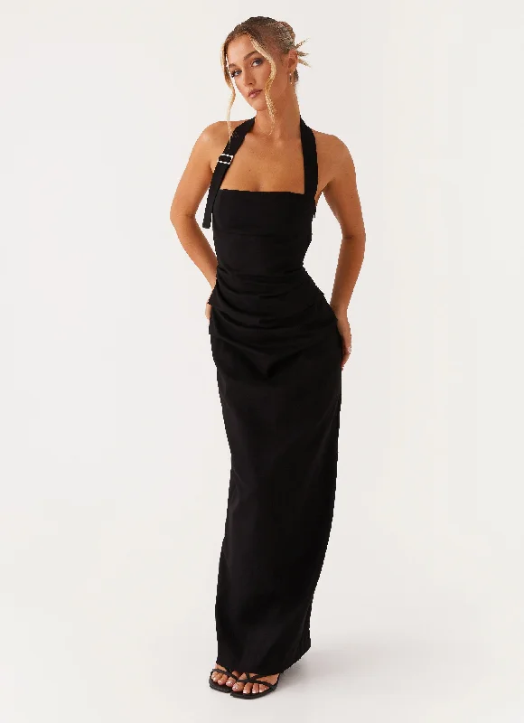 Rumour Has it Maxi Dress - Black