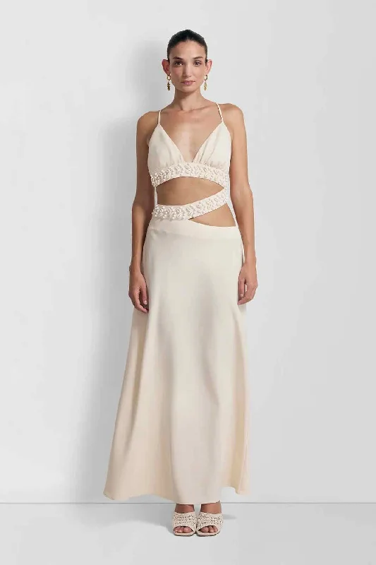 The Wolf Gang La Playa Maxi Dress - Ivory