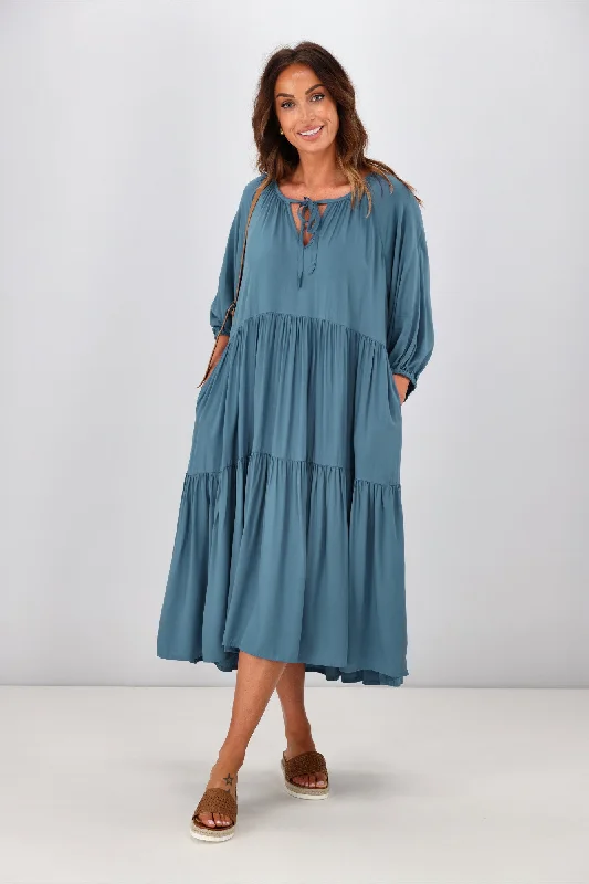 Bee Maddison Jackson Dress Blue