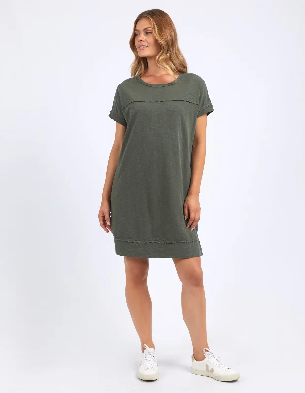 Foxwood Allison Tee Dress Khaki