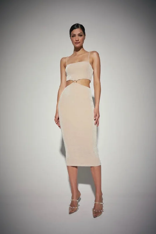 Kianna Bethany Dress - Nude