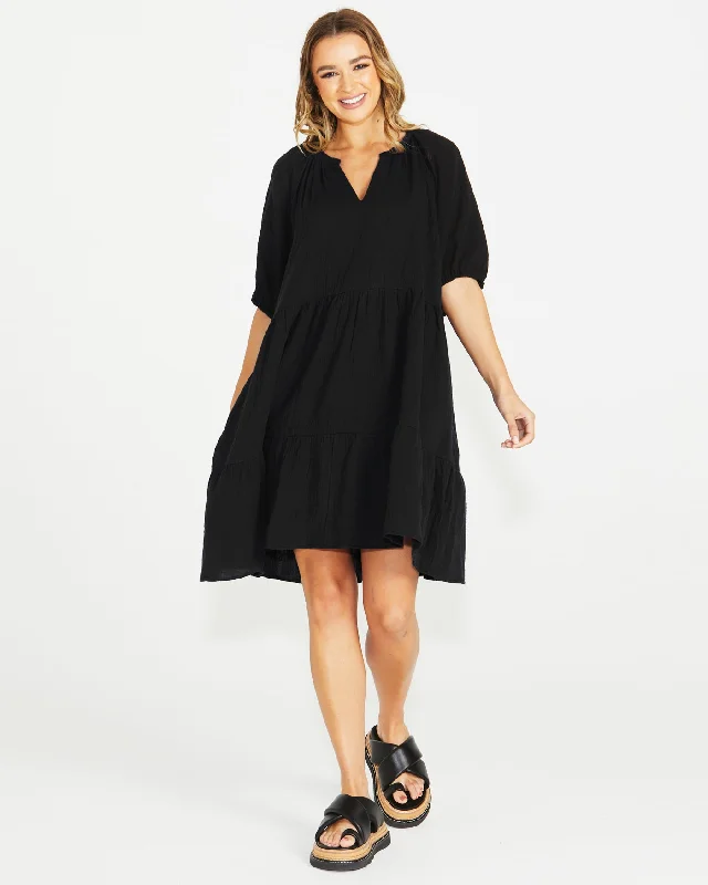 Sass Henny Dress Black