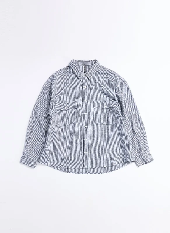 Cotton Jacquard Classic Utility Pocket Shirt